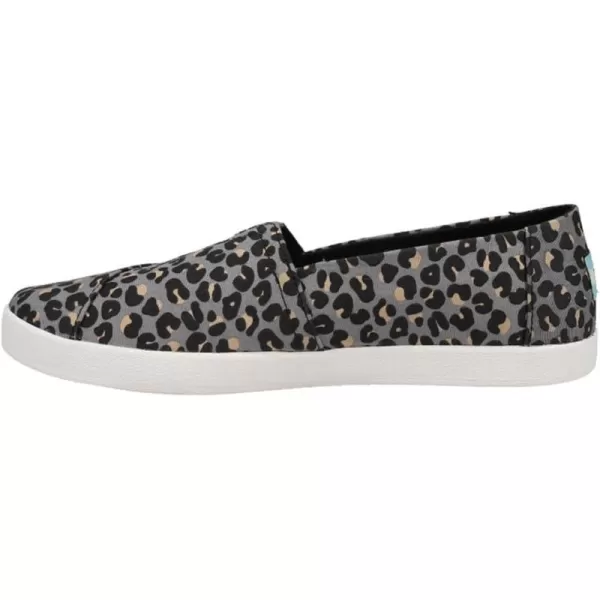 TOMS Womens Avalon Leopard Slip On Sneakers Shoes Casual  GreyGrey Leopard