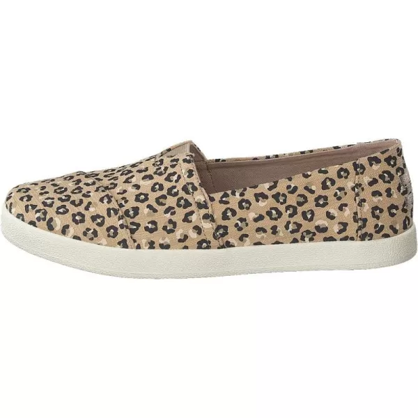 TOMS Womens Avalon Leopard Slip On Sneakers Shoes Casual  GreyNatural Textured Leopard