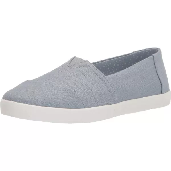 TOMS Womens Avalon Leopard Slip On Sneakers Shoes Casual  GreySky Blue