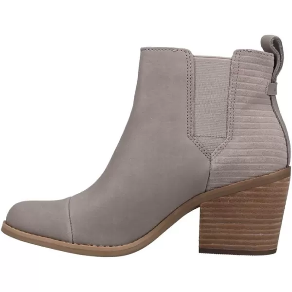 TOMS Womens Everly Pull On Casual Boots Ankle Mid Heel 23  BrownGrey