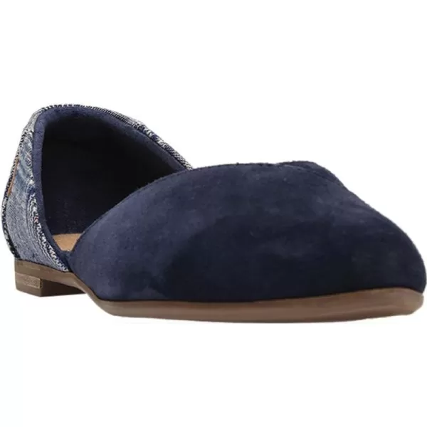 TOMS Womens Julie FlatNavy SuedeClasc Plaid
