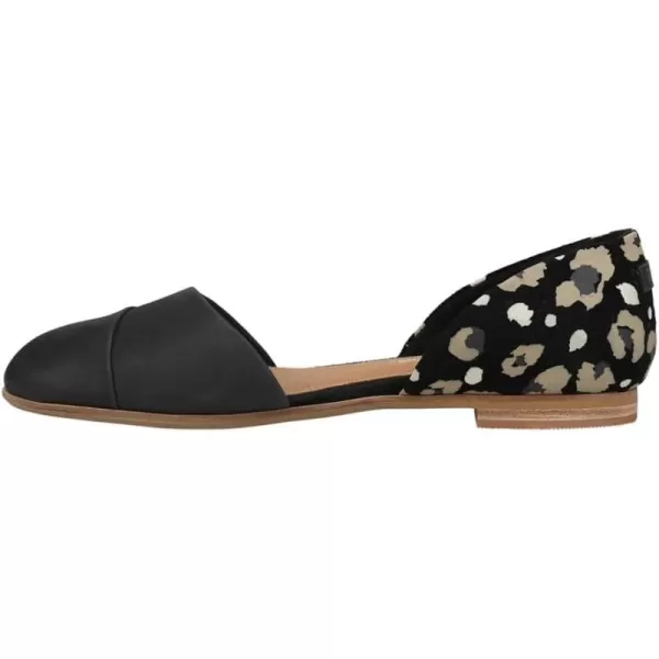 TOMS Womens Jutti Dorsay Slip On Flats Casual  BeigeBlack