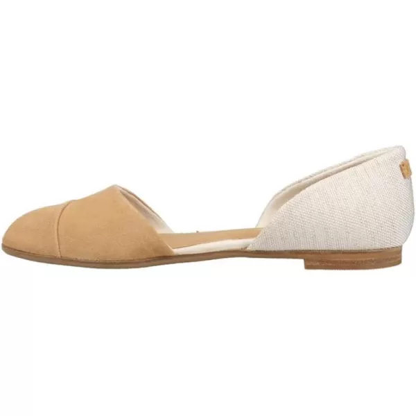 TOMS Womens Jutti Dorsay Slip On Flats Casual  BeigeDoe