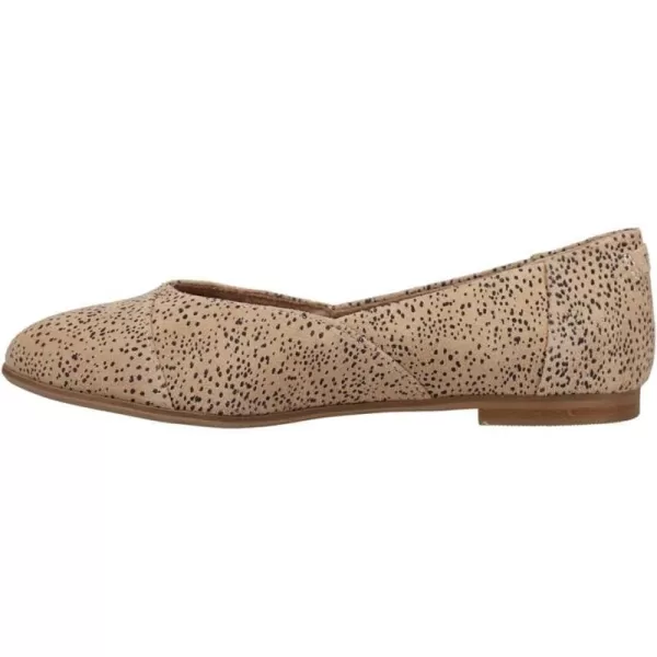 TOMS Womens Jutti Neat Slip On Flats Casual  WhiteBrown