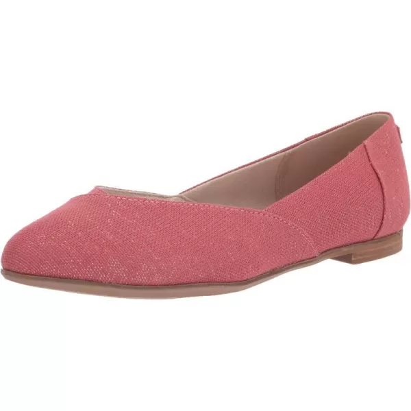 TOMS Womens Jutti Neat Slip On Flats Casual  WhiteFaded Rose Metallic