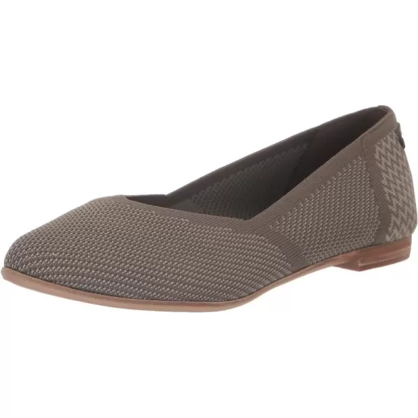 TOMS Womens Jutti Neat Slip On Flats Casual  WhiteOlive Night Repreve Knit