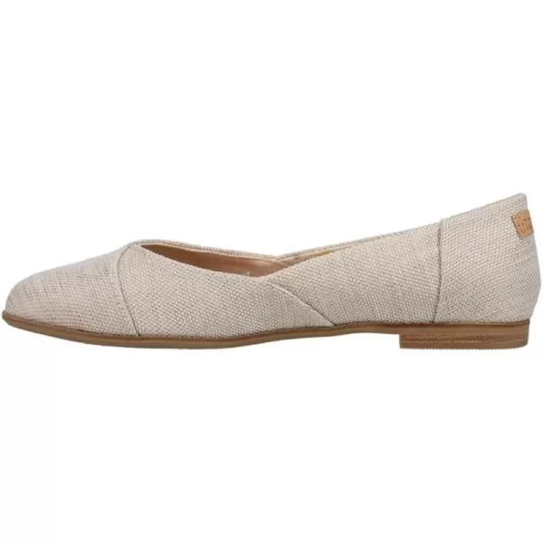 TOMS Womens Jutti Neat Slip On Flats Casual  WhiteWarm Taupe