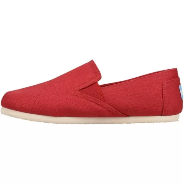 TOMS Womens Redondo Slip On Flats Casual  RedRed