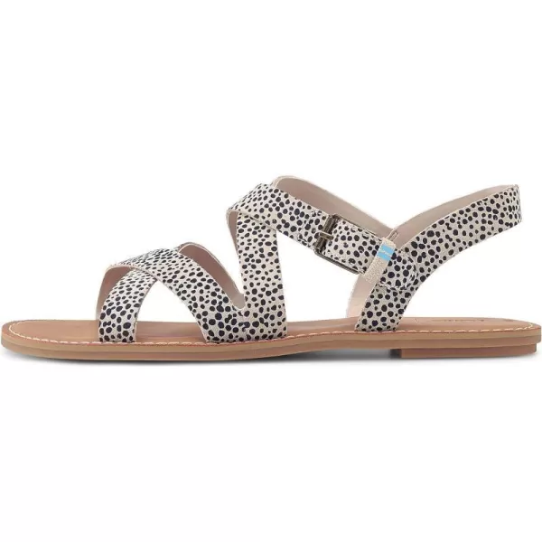 TOMS Womens Sicily Slingback SandalMacadamia Mini Cheetah Suede