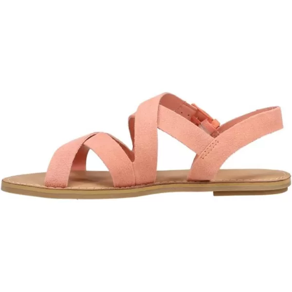 TOMS Womens Sicily Slingback SandalPeach Pink Suede