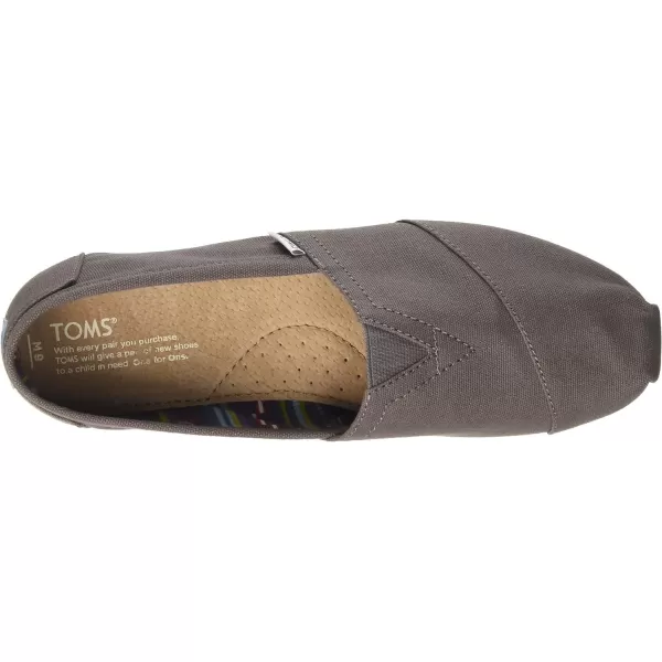 TOMS Mens Alpargata 30 SlipOn ShoeAsh Canvas
