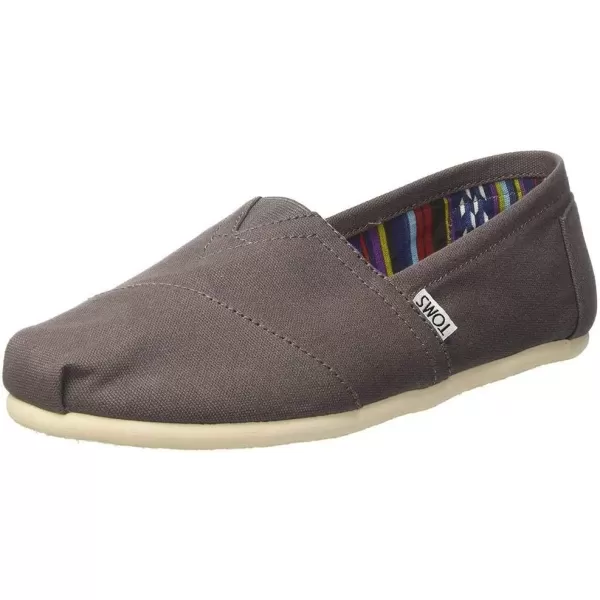 TOMS Mens Alpargata 30 SlipOn ShoeAsh Canvas
