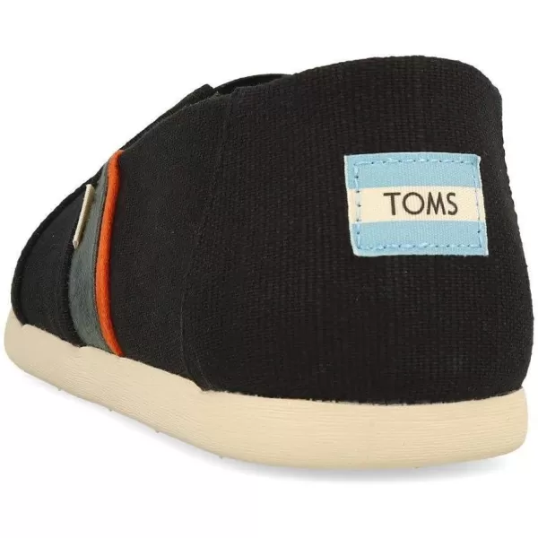 TOMS Mens Alpargata 30 SlipOn ShoeBlackOlive Color Block