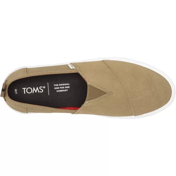 TOMS Mens Alpargata Terrain Flats Casual  BeigeWater Resistant Dirty Olive