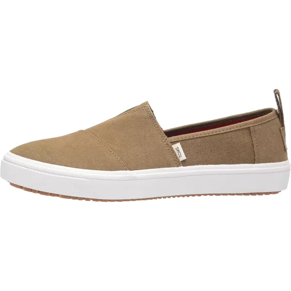 TOMS Mens Alpargata Terrain Flats Casual  BeigeWater Resistant Dirty Olive