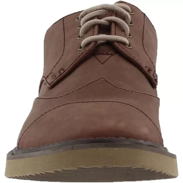 TOMS Mens Brogue LaceUpBark Synthetic Leather