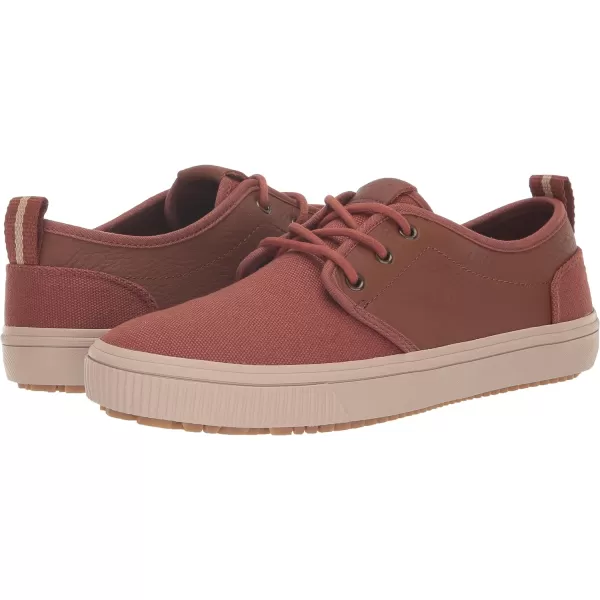 TOMS Mens Carlo Terrain Sneakers Shoes Casual  BrownDark Ember Canvas and Leather