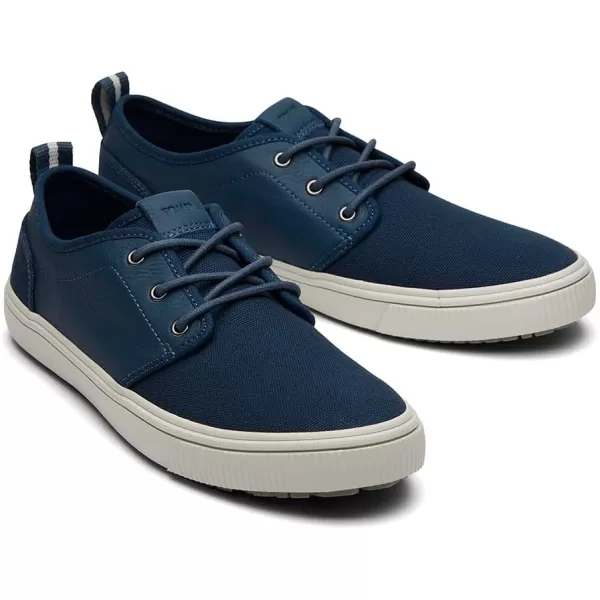 TOMS Mens Carlo Terrain Sneakers Shoes Casual  BrownDark Indigo Canvas and Leather