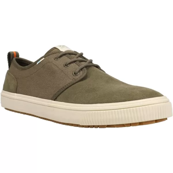 TOMS Mens Carlo Terrain Sneakers Shoes Casual  BrownWater Resistant Dark Olive