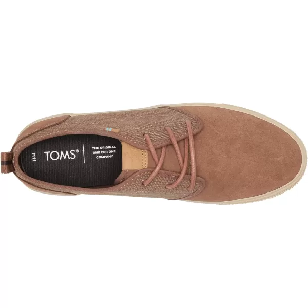 TOMS Mens Carlo Terrain Sneakers Shoes Casual  BrownWater Resistant Nutmeg