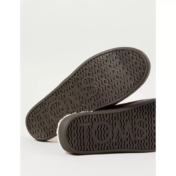 TOMS Mens Harbor SlipperChocolate Brown Repreve Twotone Felt