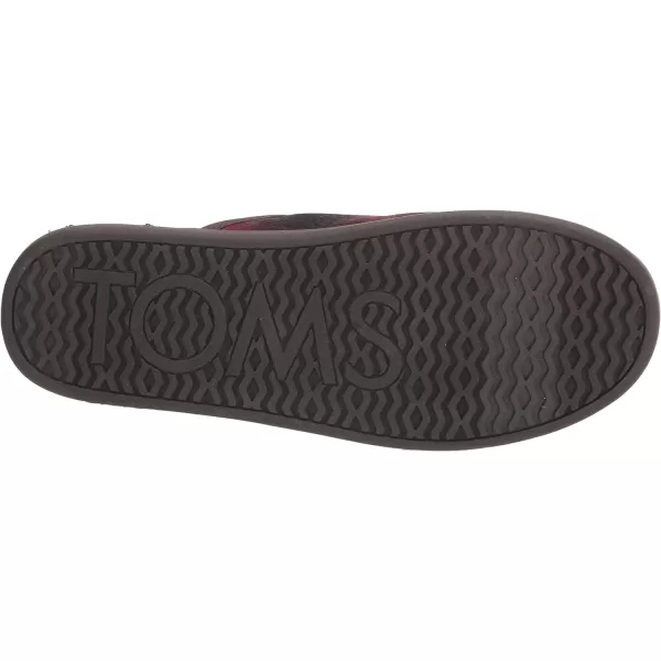 TOMS Mens Harbor SlipperRed Abstract Plaid