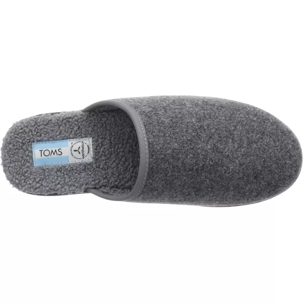TOMS Mens Harbor SlipperSmoke Grey Repreve Twotone Felt