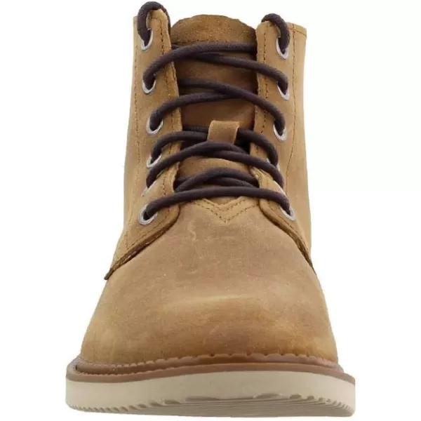 TOMS Mens Porter Lace Up Casual Boots Ankle  BlackDsrt Tan Waxy Suede
