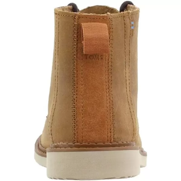 TOMS Mens Porter Lace Up Casual Boots Ankle  BlackDsrt Tan Waxy Suede