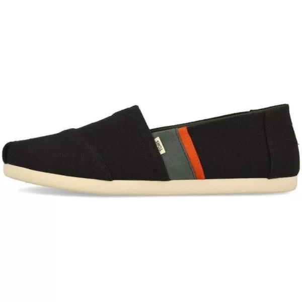 TOMS Mens Alpargata 30 SlipOn ShoeBlackOlive Color Block