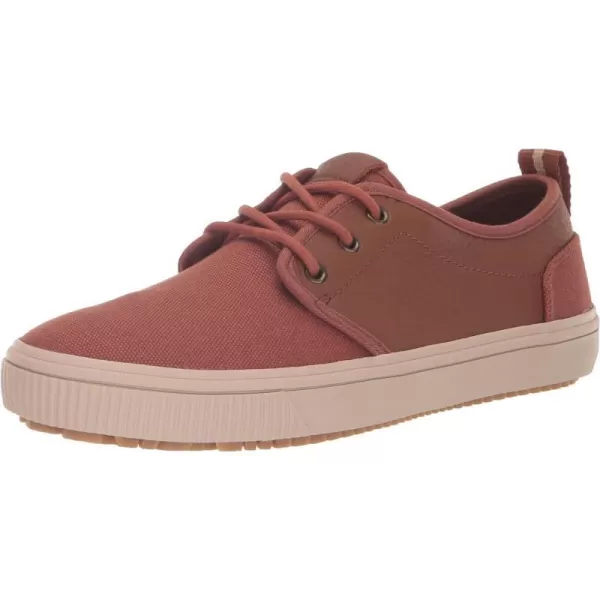 TOMS Mens Carlo Terrain Sneakers Shoes Casual  BrownDark Ember Canvas and Leather