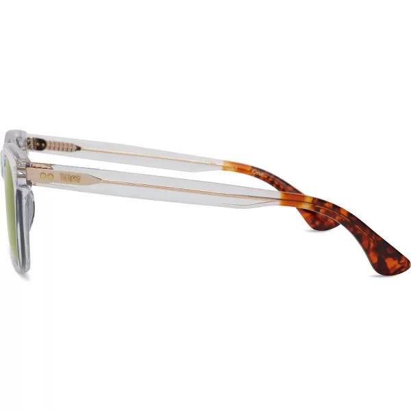 TOMS Fitzpatrick Rectangular SunglassesVintage CrystalBottle Green