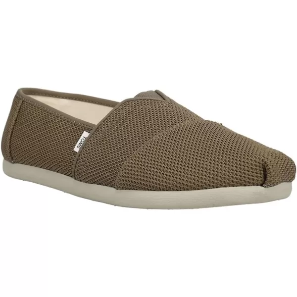 TOMS Mens Alpargata Slip On Casual Shoes  BeigeDark Olive