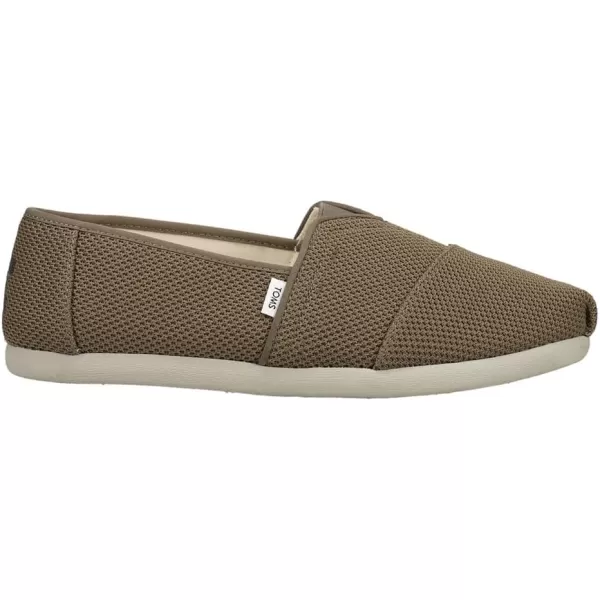 TOMS Mens Alpargata Slip On Casual Shoes  BeigeDark Olive