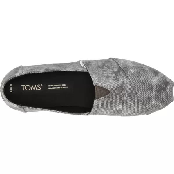 TOMS Mens Alpargata Slip On Casual Shoes  BeigeDistressed BlackBlack