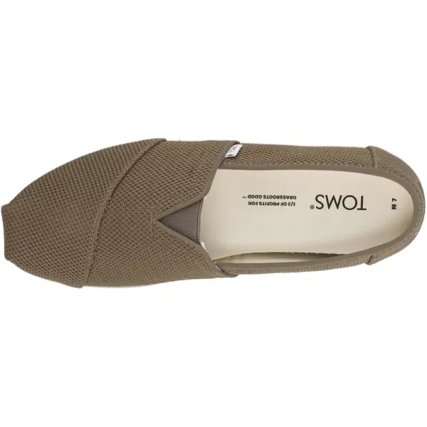 TOMS Mens Alpargata Slip On Casual Shoes  BeigeGreen