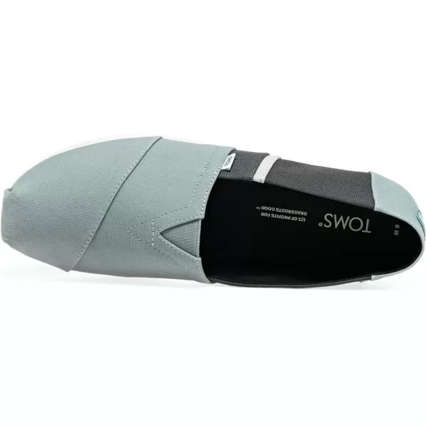 TOMS Mens Alpargata Slip On Casual Shoes  BeigeStone Grey