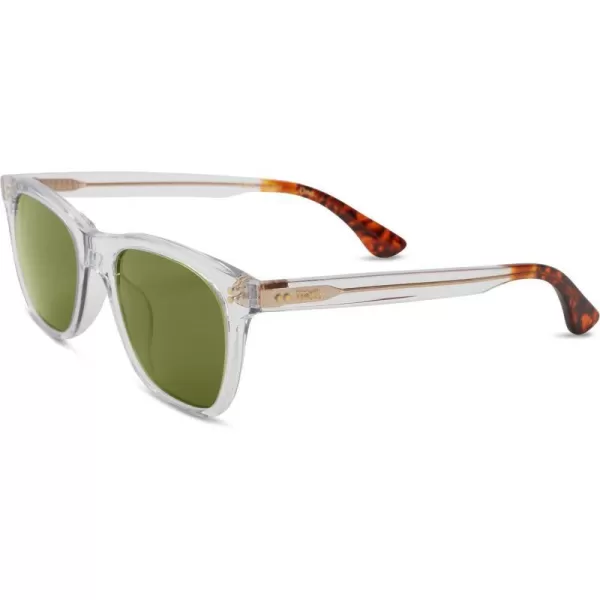 TOMS Fitzpatrick Rectangular SunglassesVintage CrystalBottle Green