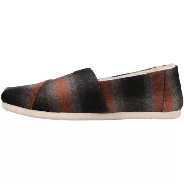 TOMS Mens Alpargata Recycled Cotton Canvas Loafer FlatRed Abstract