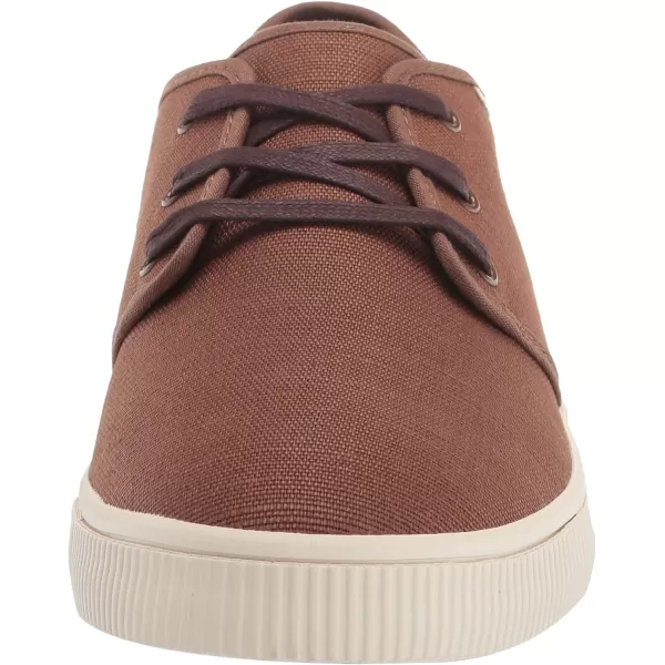 TOMS Mens Carlo Lace Up Sneakers Shoes Casual  WhiteBrown