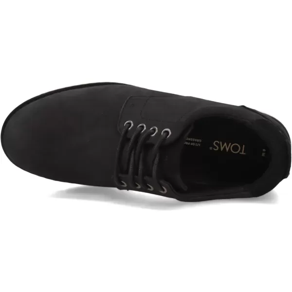 TOMS Mens Navi OxfordBlack Leather