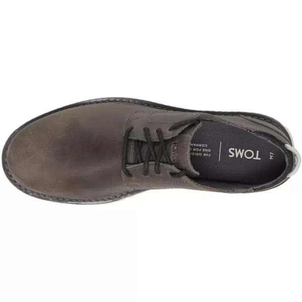 TOMS Mens Navi OxfordCharcoal LeatherSuede
