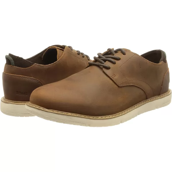 TOMS Mens Navi OxfordSmooth Leather Brown