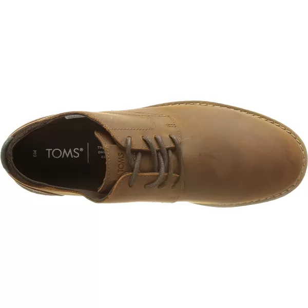 TOMS Mens Navi OxfordSmooth Leather Brown