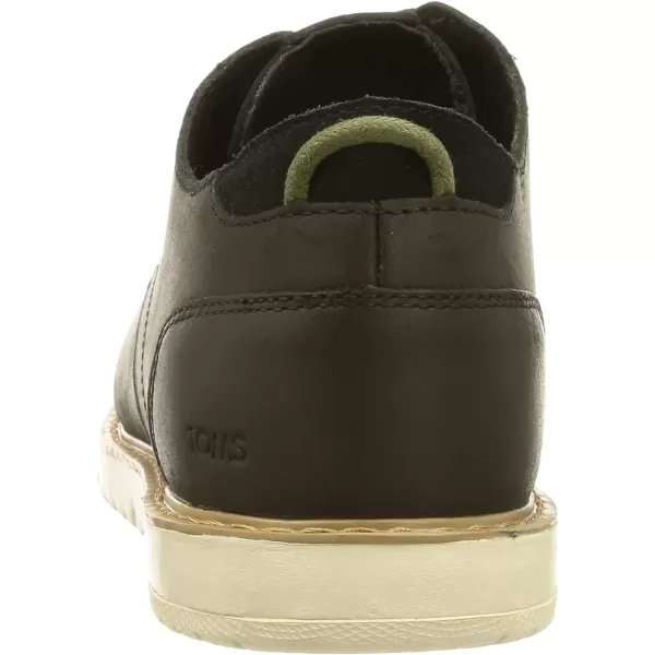TOMS Mens Navi OxfordWater Resistant Black Leather
