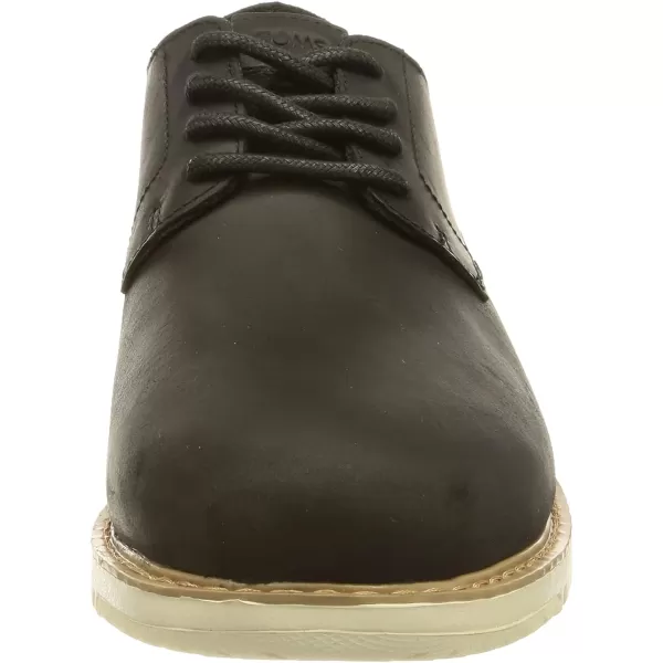 TOMS Mens Navi OxfordWater Resistant Black Leather