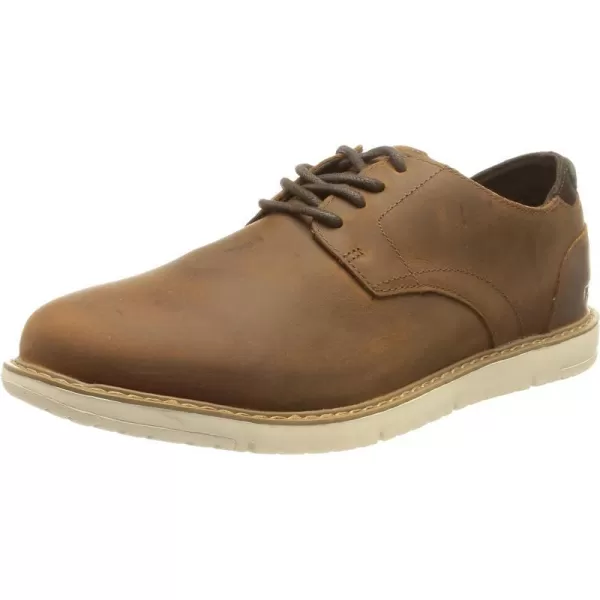 TOMS Mens Navi OxfordSmooth Leather Brown