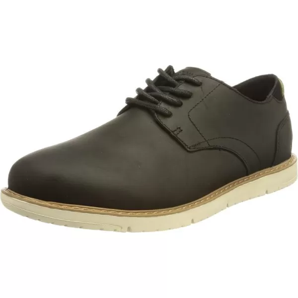 TOMS Mens Navi OxfordWater Resistant Black Leather
