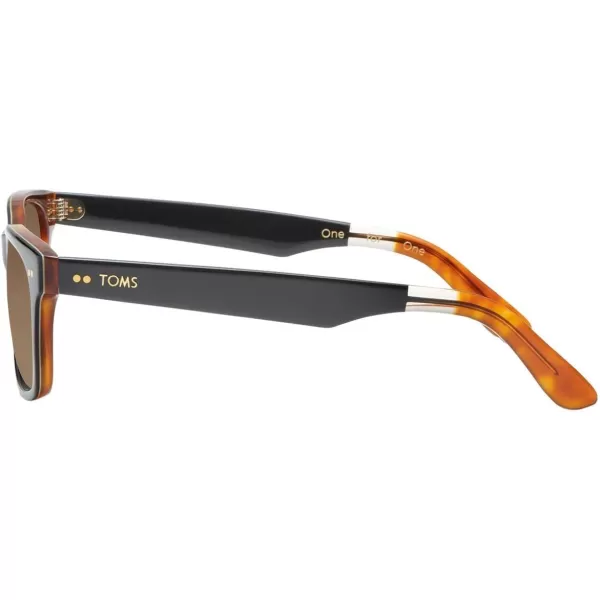TOMS Beachmaster Wayfarer SunglassesMatte Black