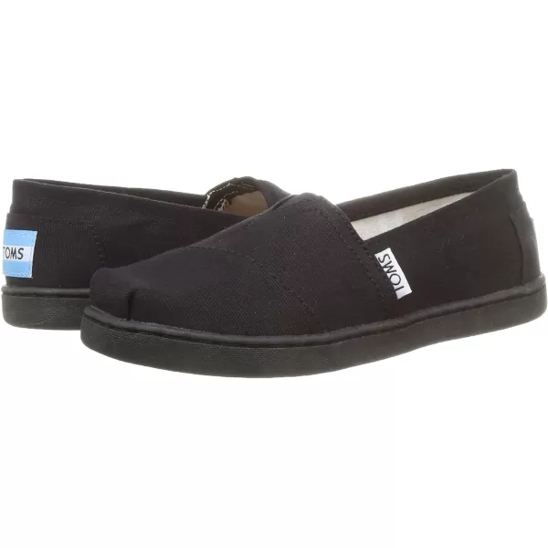 TOMS Girls Alpargata Classic SlipOn  Little Kid amp Big KidBlack Canvas